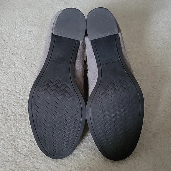 Cole Haan Gray Suede Glendale Bucklet Ankle Boot - Picture 7 of 7